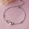 Heartly Infinity Sterling Silver Chain Bracelet