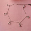 Love Charms Sterling Silver Chain Bracelet