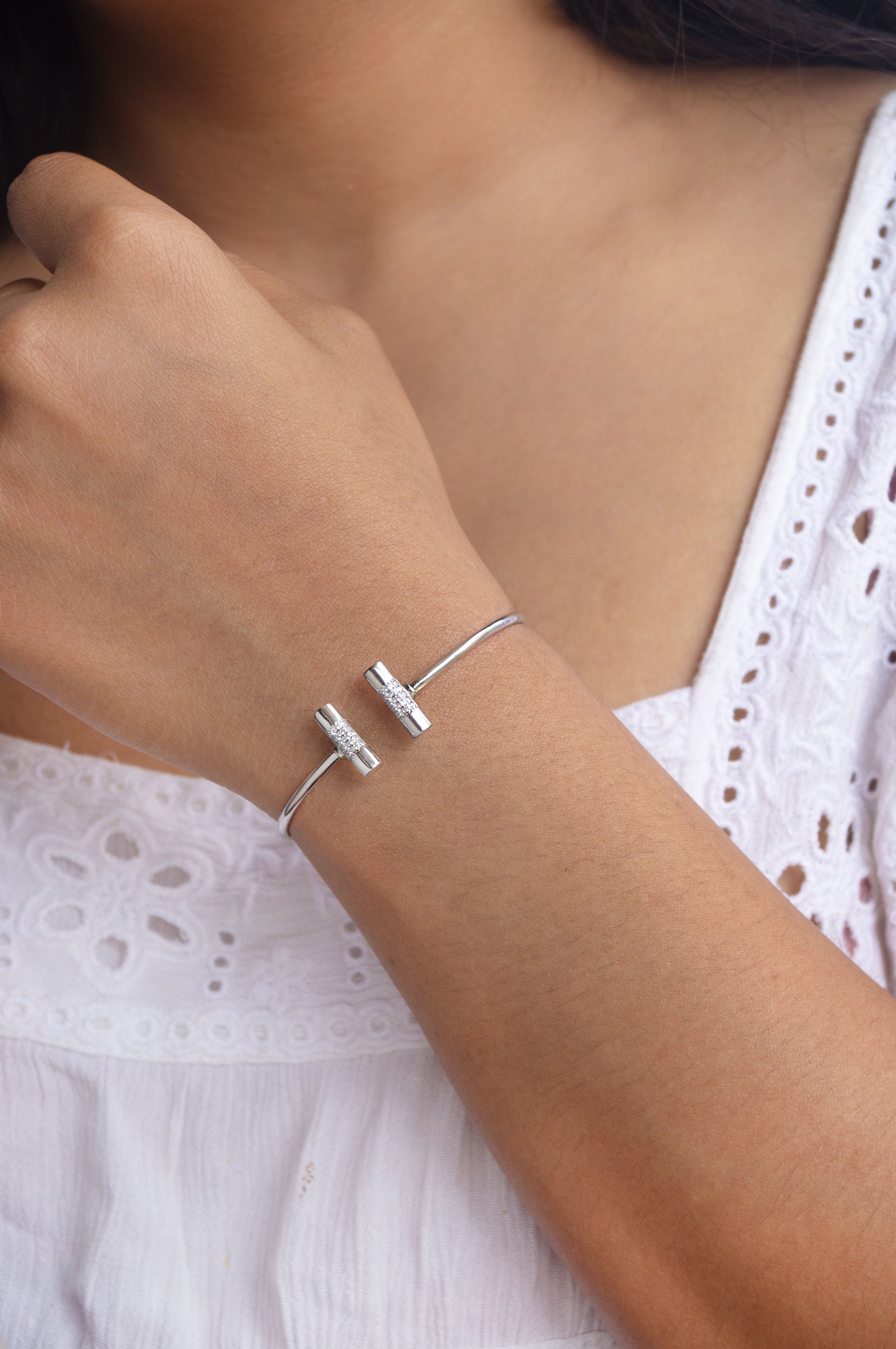 Buy Shine With Me Rose Gold Plated Sterling Silver Adjustable Bracelet by  Mannash™ Jewellery
