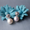 Pearl Blush Drop Sterling Silver Earrings