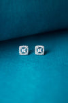 Classic Princess Cut Solitaire Classic Stud Earrings - Mannash