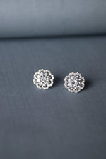 Classic Sparkle Splash Sterling Silver Earrings