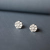 Classic Cluster Spark Sterling Silver Earrings