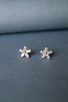 Ready For Spring Floral Silver Earrings - Mannash
