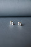Dare To Square Solitaire Earrings - Mannash