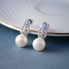 Blushing Pearl Sterling Silver Stud Earrings