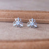 Three Way Glam Sterling Silver Stud Earrings