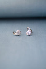 Pretty Paisley Rose Gold  Plated Sterling Silver Earrings