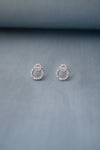 Interlinked Circles Sterling Silver Earrings