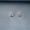 Interlinked Circles Sterling Silver Earrings