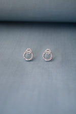 Interlinked Circles Sterling Silver Earrings