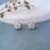 Oriana Floral Sterling Silver Stud Earrings