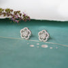 Mother Of Pearl Flower Sterling Silver Earrings