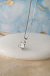Classic Solitaire Sterling Silver Pendant