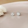 Sunshine Tiny Flower Sterling Silver Stud Earrings