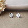 Miracle Flower Sterling Silver Stud Earrings