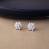 Floweret Cluster Sterling Silver Stud Earrings