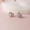 Fun And Frill Heart Sterling Silver Stud Earrings