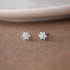 Shinning Flower Nakshatra Sterling Silver Stud Earrings