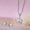 In Your Heart Sterling Silver Pendant Set