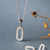 Sparkling Zero Sterling Silver Pendant Set