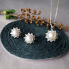 Pearl Rays Statement Sterling Silver Pendant Set