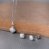Sparkling Dust Sterling Silver Pendant Set