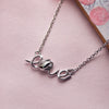 Love Letter Sterling Silver Pendant Necklace