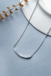 Spakly Smile Sterling Silver Pendant Necklace