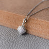 Sparkling Dust Sterling Silver Pendant With Chain
