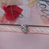 Just The Pretty Heart Sterling Silver Pendant Nylon Thread Necklace