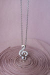 Love For Music Sterling Silver Pendant Chain Necklace