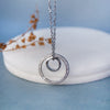 Circle Of Life Sterling Silver Pendant Chain Necklace