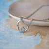 In My Heart Sterling Silver Chain Necklace