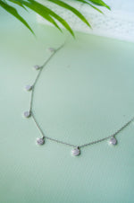 Shine Bright Circle Charm Rose Gold Plated Sterling Silver Delicate Necklace