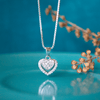 Heart In Heart Sterling Silver Pendant