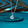 Just-Tri-Me Sparkle Solitaire Sterling Silver Pendant