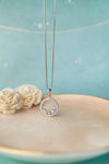 Blossom Circle Sterling Silver Pendant