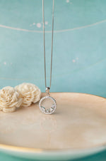 Blossom Circle Sterling Silver Pendant