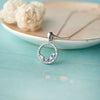Blossom Circle Sterling Silver Pendant