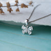 Shinning Butterfly Sterling Silver Pendant