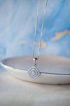 Ecentric Square Sterling Silver Pendant