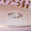 Past Present & Future Solitaire Sterling Silver Ring