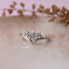 Grandeur Crown Sterling Silver Ring