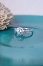 Holding It For You Solitaire Rose Gold Plated Sterling Silver Ring
