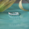 Dainty Flower Garland Sterling Silver Band Ring