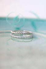 Sleek And Twisty Sterling Silver Ring