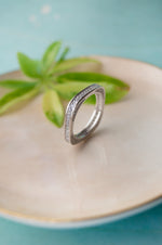 Square Or Circle Rose Gold Plated Sterling Silver Ring