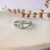 Linked With A Loop Sterling Silver Ring