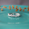 Random Sparkle Sterling Silver Ring